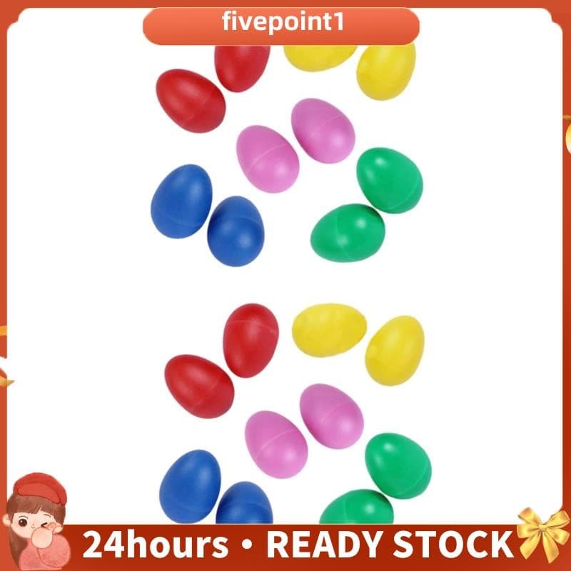 20 Pacotes De Instrumentos Musicais De Percussão De Plástico Brinquedos Ovo Maracas Shakers
