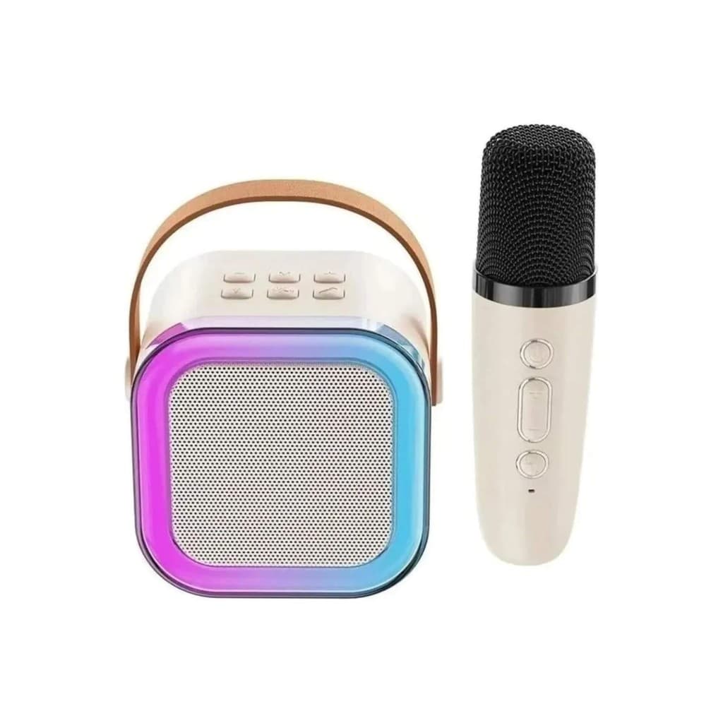 Mini Karaokê Infantil Branco com Microfone Fenix - MMK-468B