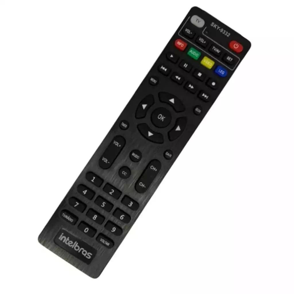 Controle Remoto para Receptor Intelbras RDS800 RDS840 SKY-9332 LE-7366
