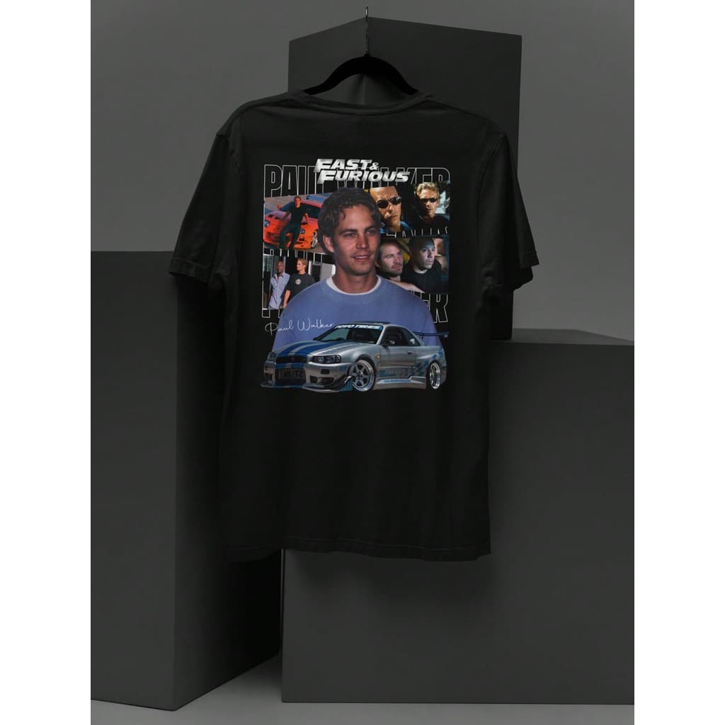 Camiseta Carro Skyline Homenagem Brian Paul Walker Filme Velozes e Furiosos Unissex