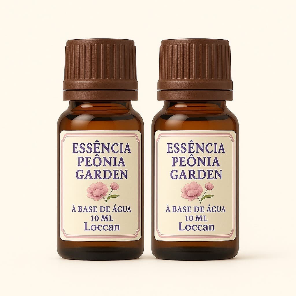 Essência Premium Peônia Garden 10ml - Aroma Floral Base Água Difusor Aromatizador a Pronta Entrega