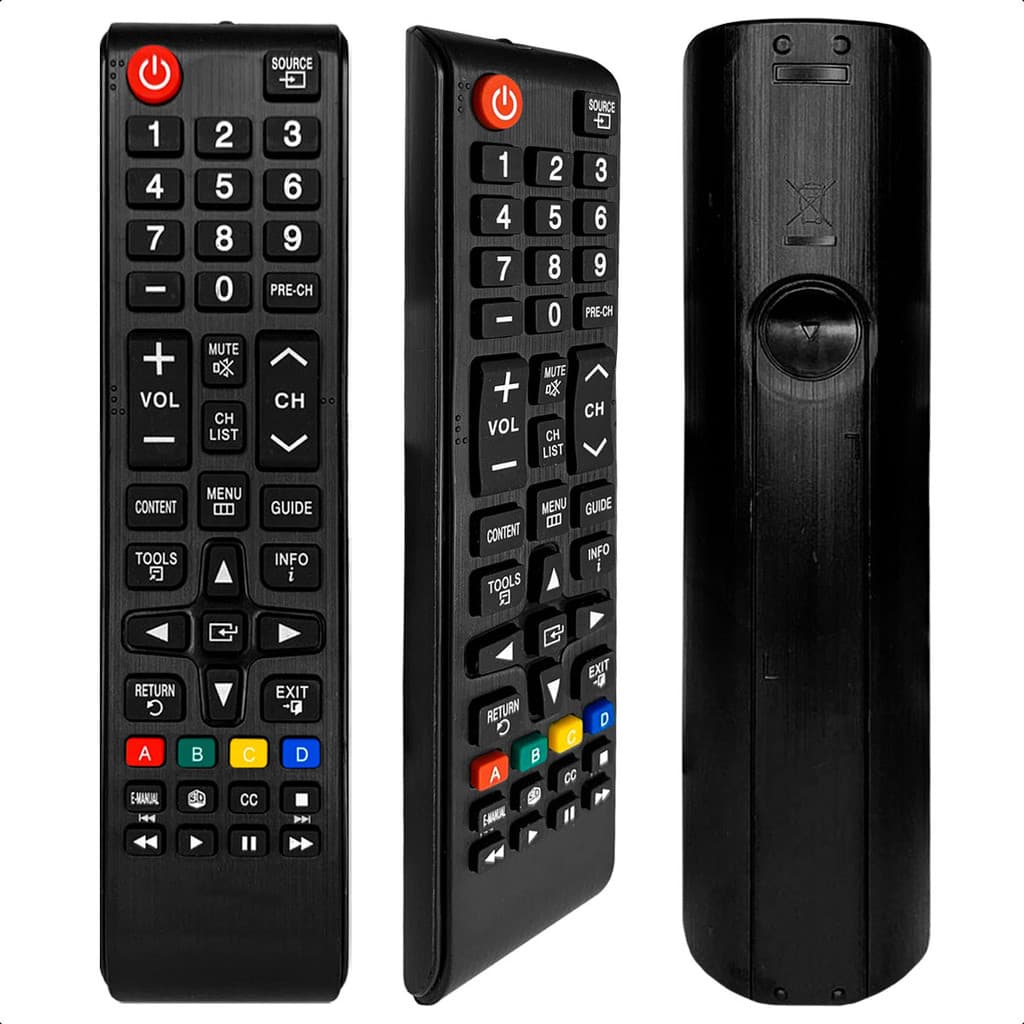 Controle Remoto Compatível Com TV Samsung Lcd Led UN32EH5000GXZD Com Pilhas