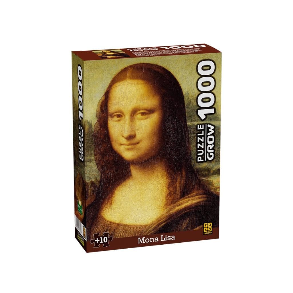 Quebra-Cabeça Monalisa 1000 Peças Grow - Arte e Desafio para toda a Família