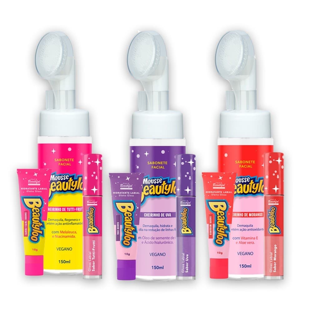 Kit Skin Care Proteção Facial Beautyloo – Face Beautiful | Limpeza, Hidratação e Brilho | Mundo Ideal