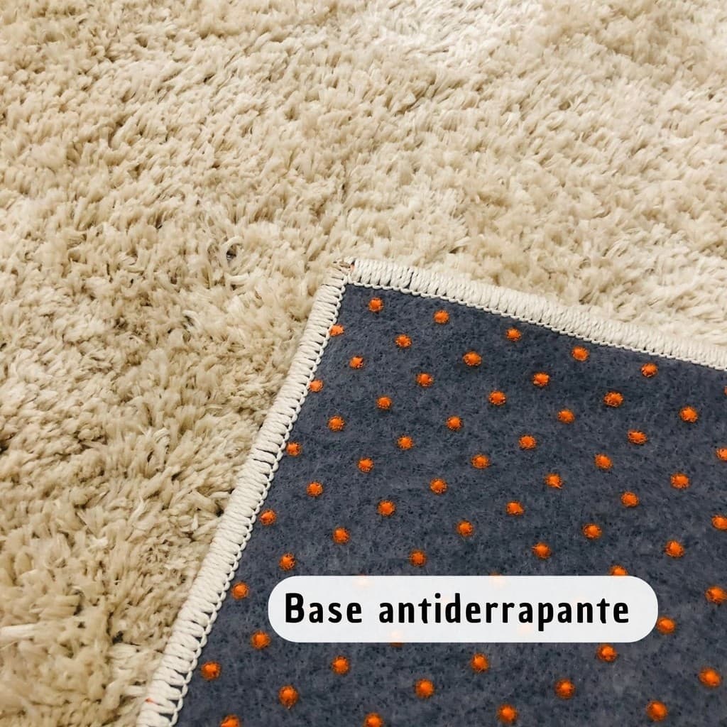 Tapete Sala Grande Bege 2,50x3,00 Pelo Macio Sob medida + Brinde Aromatizador
