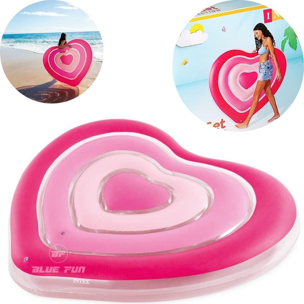 Colchão Inflável Coração Sweetheart Float Grande - Intex 58727