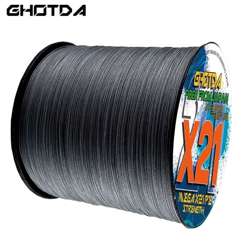 Linha De Pesca Trançada De 21 Fios E 300 M-Material 100 % PE , De Carpa De Tensão Super Forte , Adequada Para Cenários D
