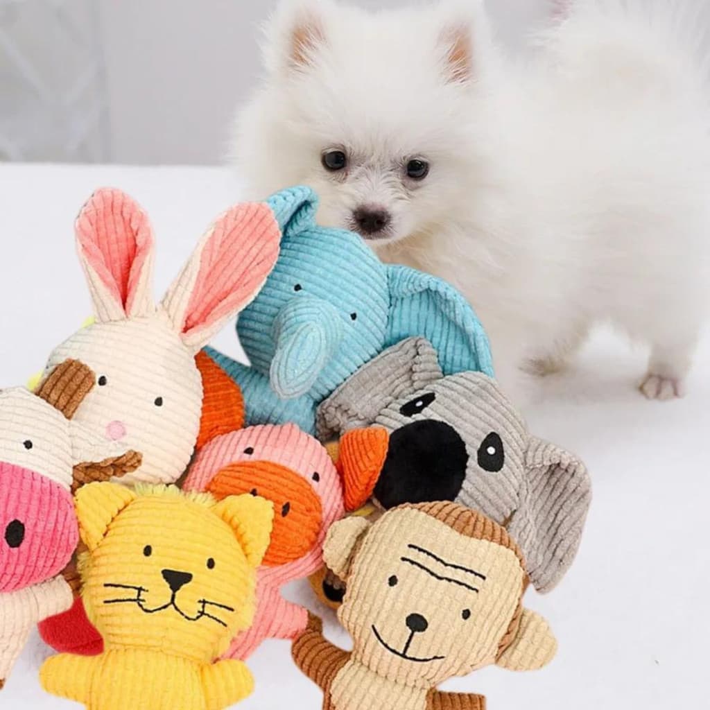 Pelúcia Para Cachorro e Gato Brinquedo Pet Animais Macio Resistente Mordida