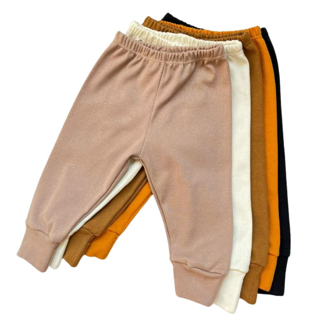 Calça de Bebê Infantil Mijão Vira Pé de Inverno em Sudedine 100% Algodão Dia a  Dia Unissex Variadas Cores.