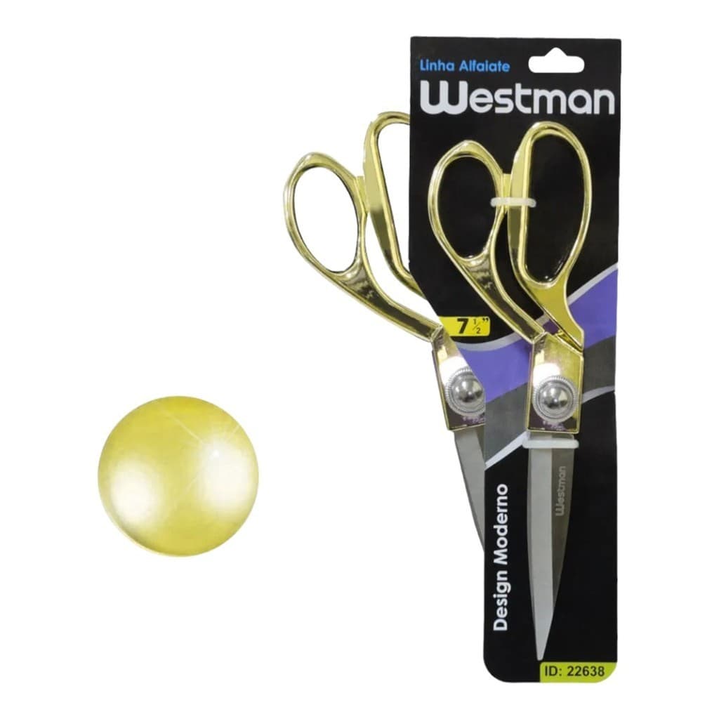 Tesoura Alfaiate Dourada 7,5 (20CM) westman