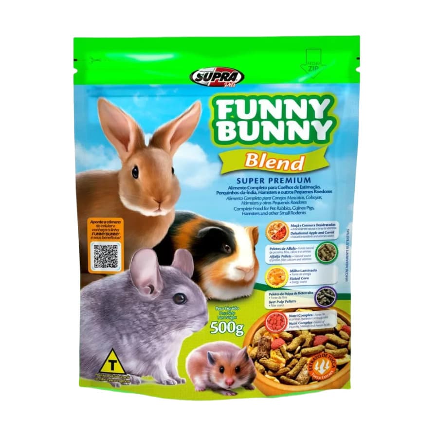 Ração para Coelho Funny Bunny Blend 500g