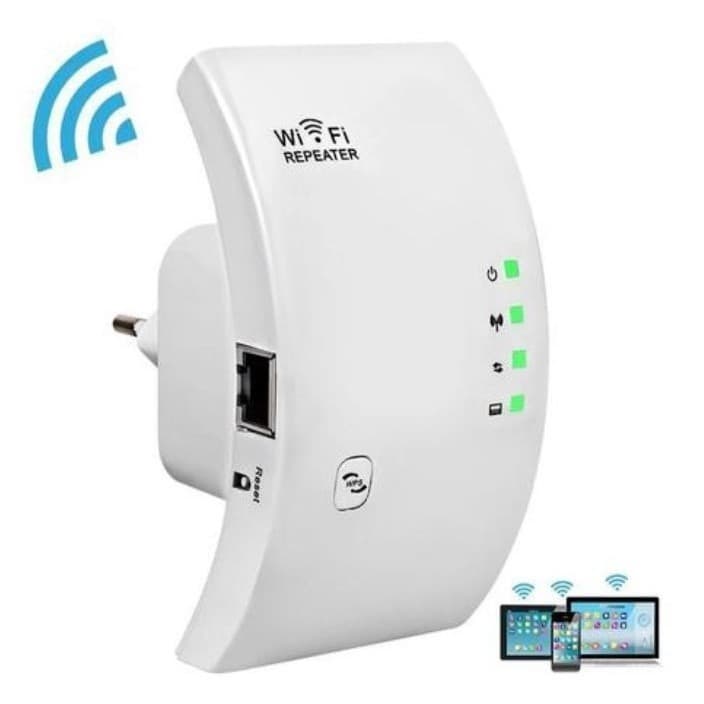 Repetidor Amplificador De Sinal Wifi 300/mbps Ultra Rápido sinal forte Botão WPS 1 Toque Cobertura Estável Consumo Apena