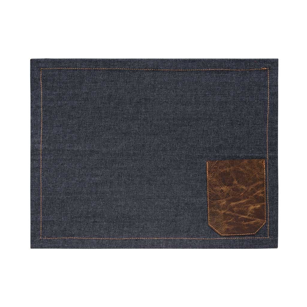 Jogo Americano Jeans Denim Dark Avulso em Algodão 35x45cm - Copa&Cia