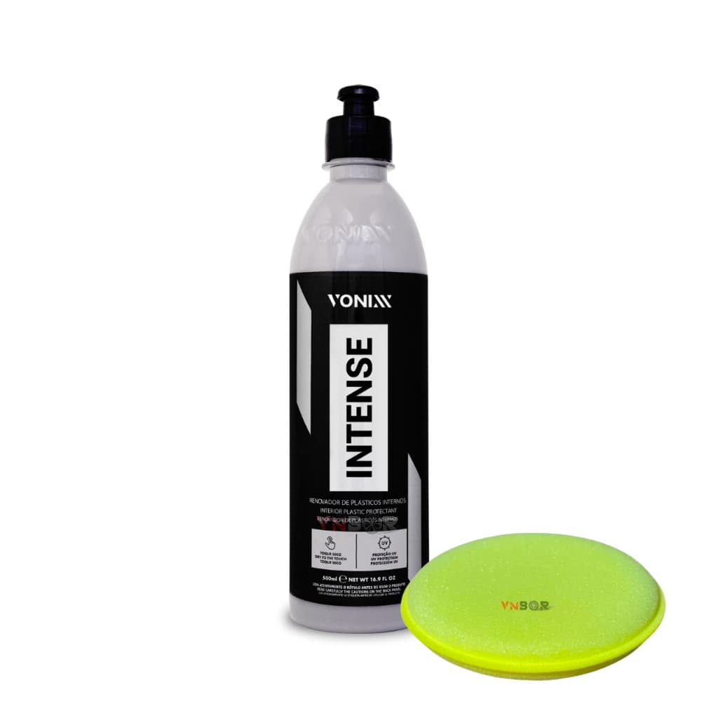 Intense Vonixx 500ml Com Aplicador Renovador Restaurador Restaura Plasticos Plastico Interno Painel  Espuma Porta Automotiva Automotivo Renova Renovar