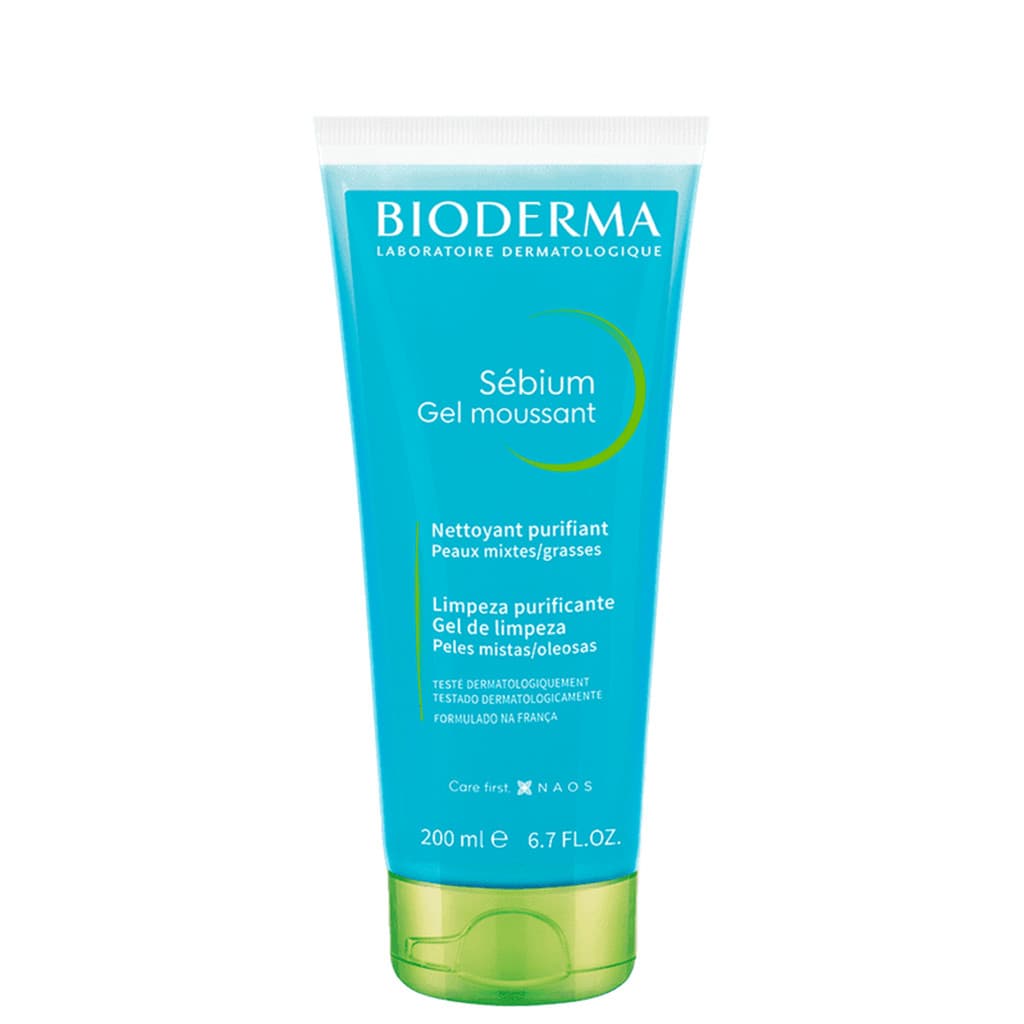 Bioderma Sébium Gel Moussant Gel de Limpeza Antioleosidade Facial 200ml