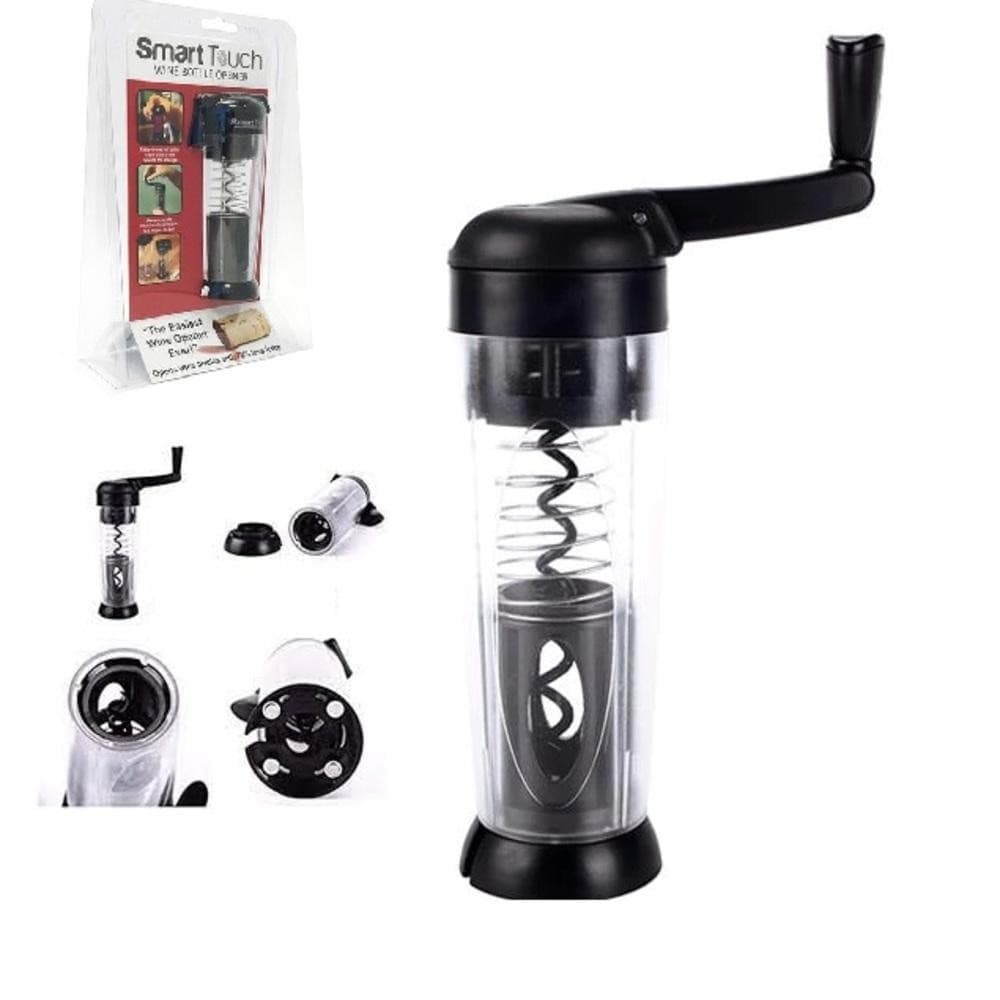 ABRIDOR DE VINHO AUTOMÁTICO SACA ROLHA SMART TOUCH CORTA LACRE