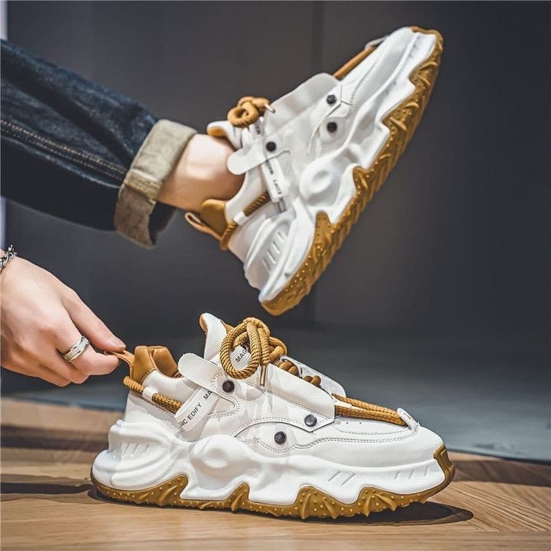 Nova moda papai sapatos para homens 2024 Cool inverno tendências