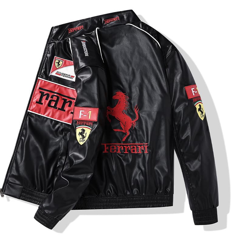 Jaqueta de couro retrô americana para motocicleta masculina, uniforme de beisebol, primavera outono, piloto, jaqueta PU