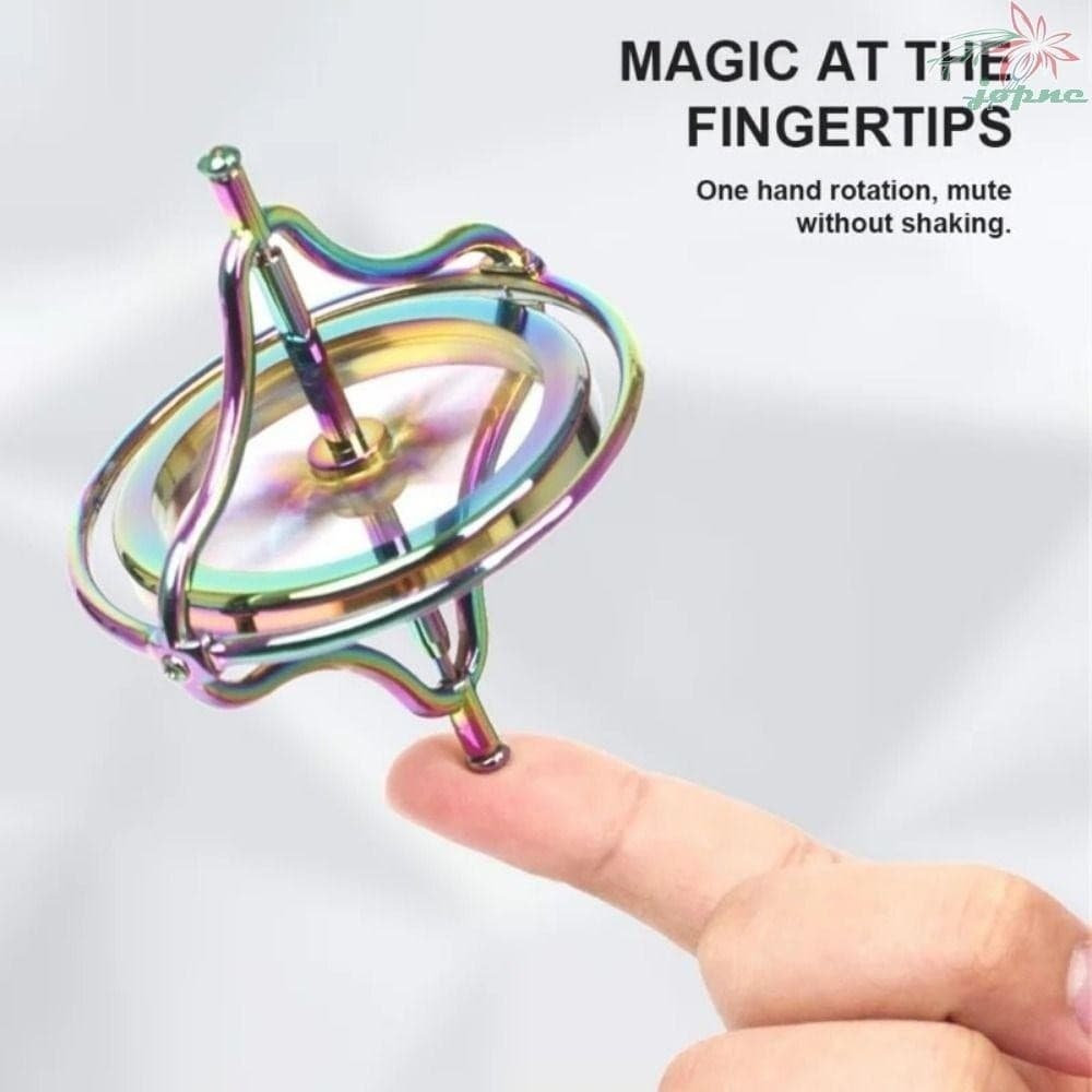 Mini Metal Gyro Puzzle Toy , Wave Shape Two Generations Giroscópio De Auto Balanceamento De Dedos , Spinning Top Toys Co