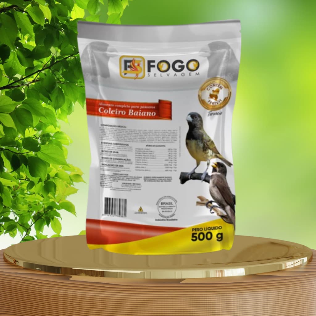 RAÇÃO COLEIRO BAIANO FOGO SELVAGEM – NUTRIÇÃO BALANCEADA COM EXTRUSADOS E SEMENTES SELECIONANDAS.