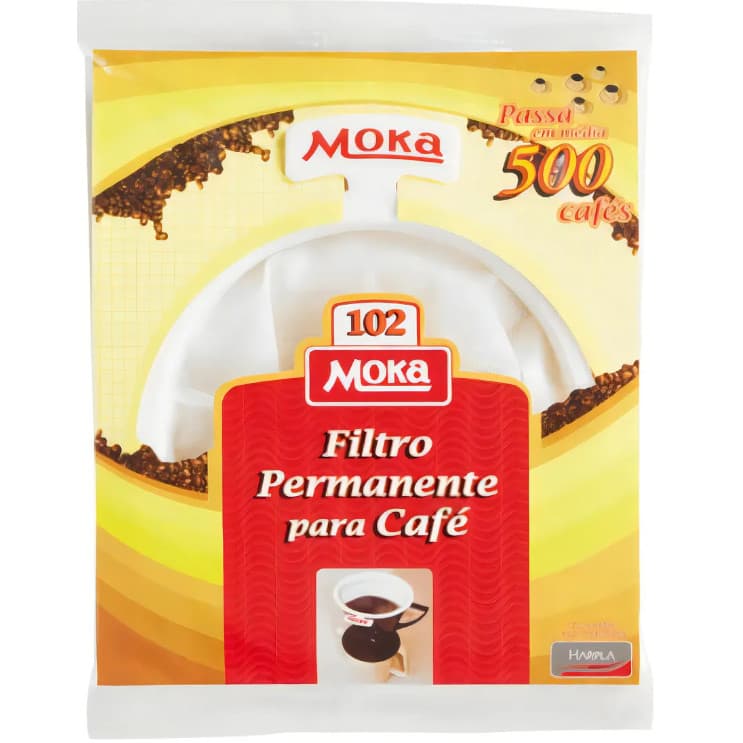 Coador Moka Filtro Permanente Para Café Até 500 Cafés Nº 102