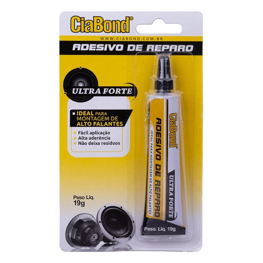 Cola Adesivo Reparo Alto Falantes Ultra Forte - 19g Ciabond