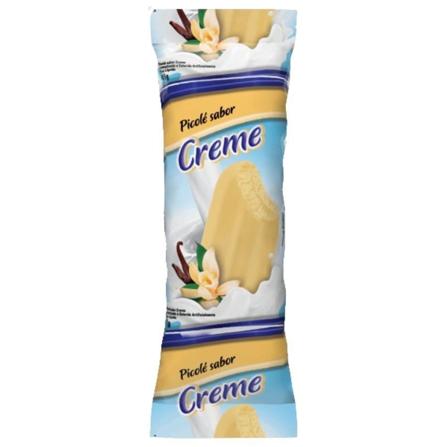 Saco Perolizado p/ Picolé 6,7x19 cm Creme c/ 290