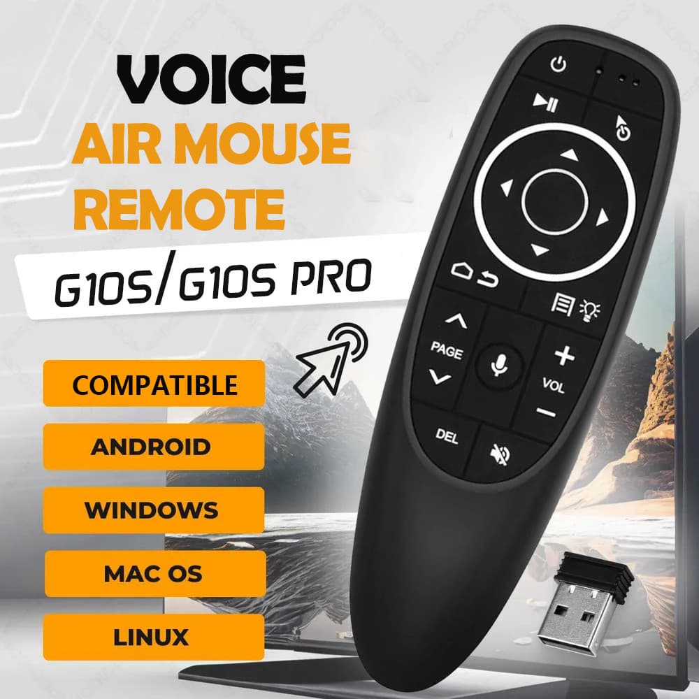 G10S/G10S PRO Air Mouse Controle Remoto De Voz 2.4G Sem Fio IR Aprendizagem Para H96 MAX X88 X96