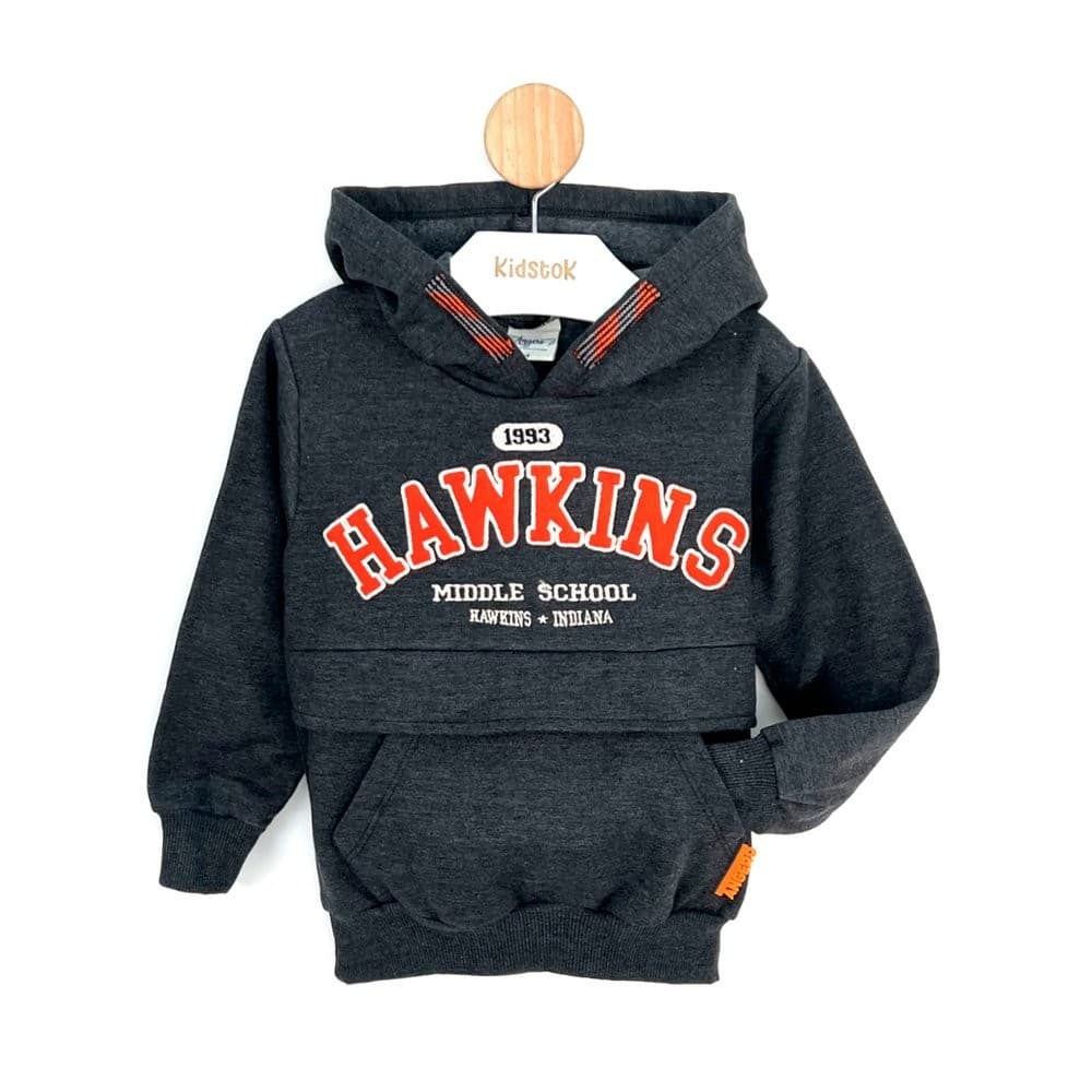 Blusão Menino Flanelado Capuz Hawkins - Angerô