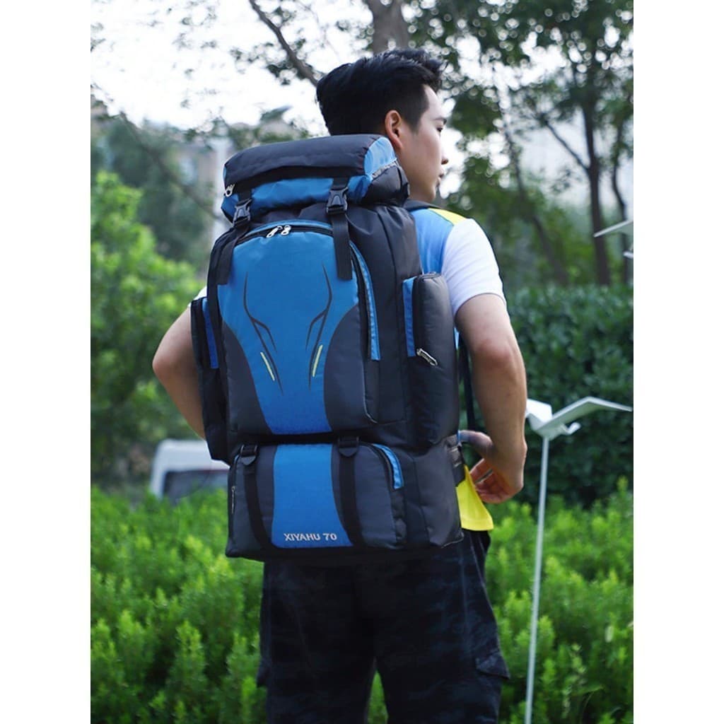 Mochila Viagem Camping 70L Montanhismo Caminhada Pesca Trilha