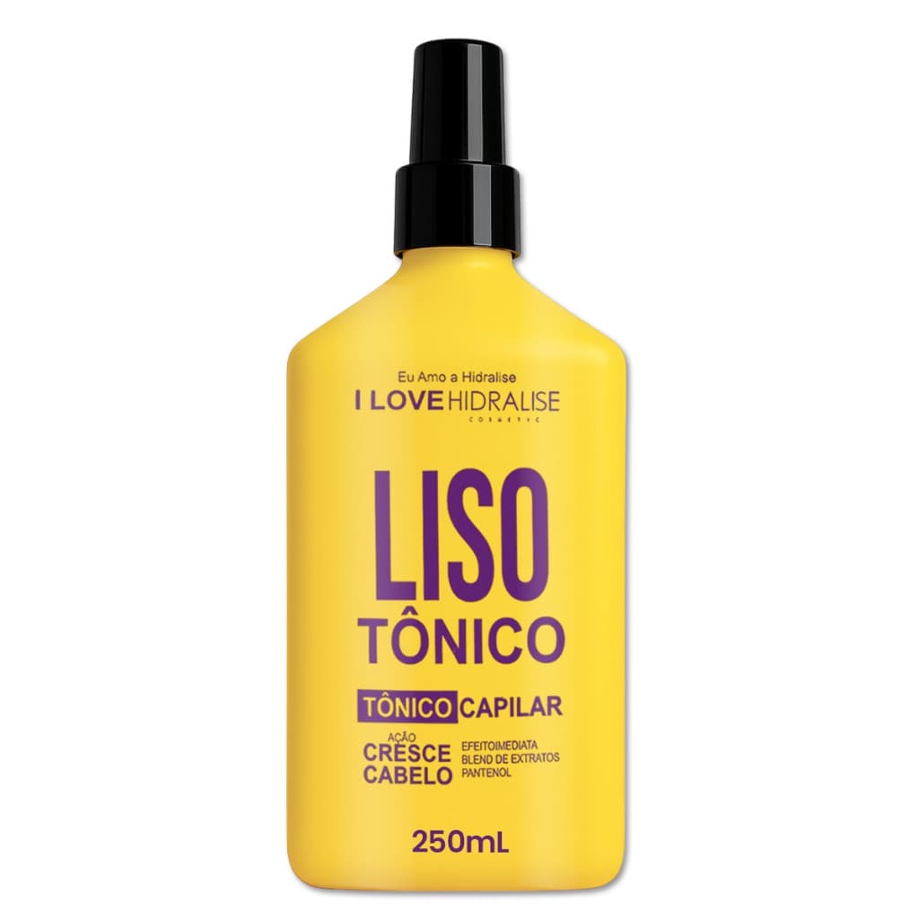 Tônico de Crescimento Acelerado LisoTonico Lisoterapia Hidralize Resultado Rápido Spray 250ml