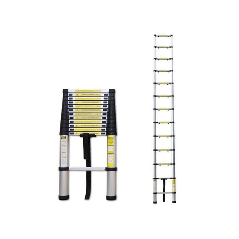 Escada Telescopica De Aluminio Multifuncional 13 Degraus 3,8M