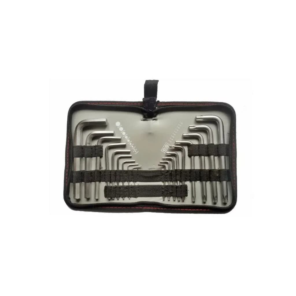 Jogo Chaves Allen e Torx 18 Peças MTX Aço CRV Profissional Resistente Completo Ferramentas