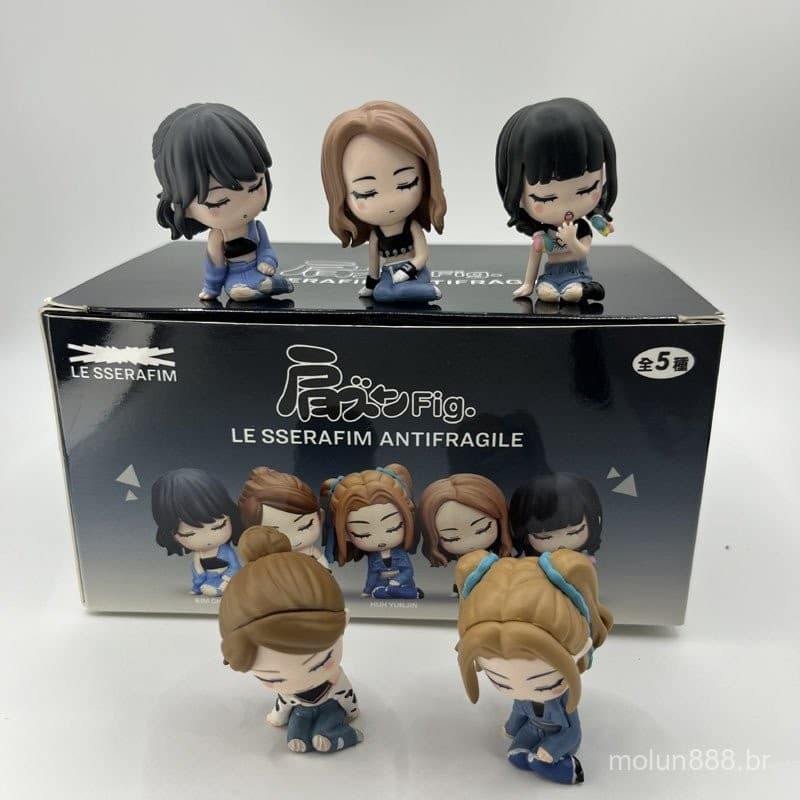 20265 Peças/Conjunto 5cm Cantora do Grupo Feminino Coreano LE SSERAFIM ANTIFRAGILE Kim So Yeon Sakura Ha Eunjin