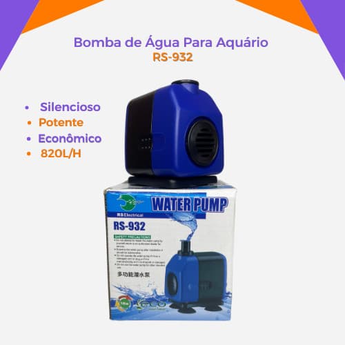Bomba de Água Para Aquário 18W RS932