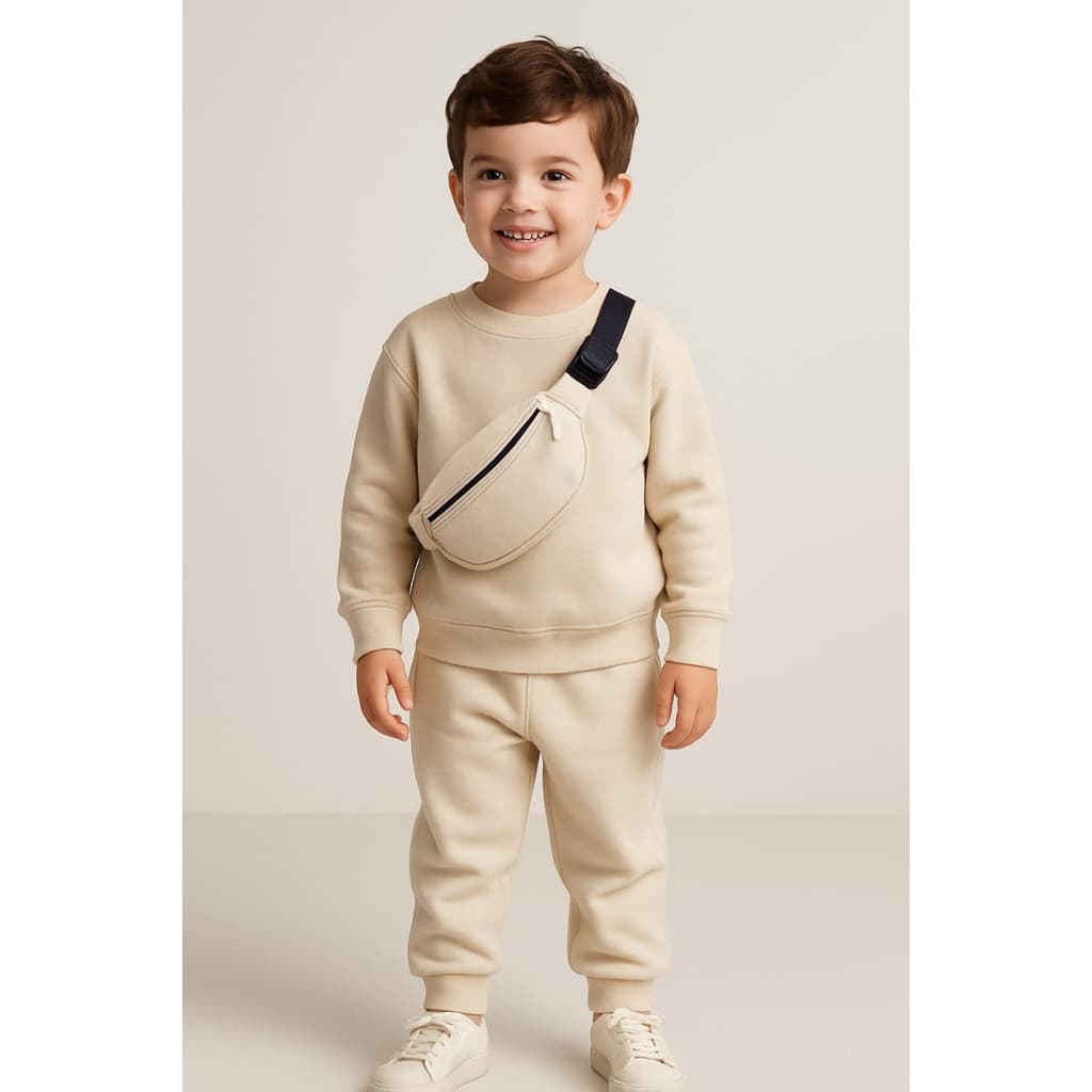 Conjunto Menino Blusa Manga Calça Pochete Lançamento