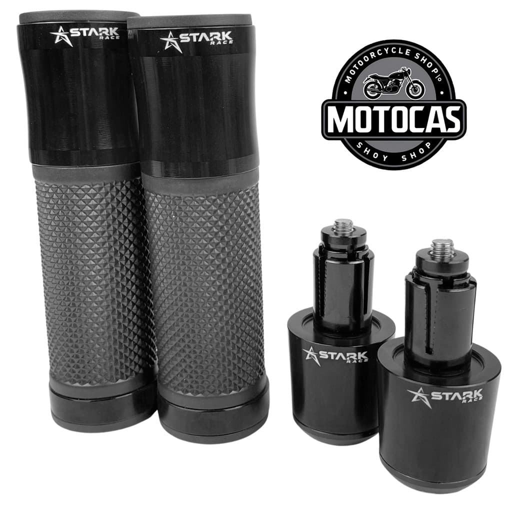 Kit Esportivo Manopla Luva Punho Peso Moto Universal Auminio