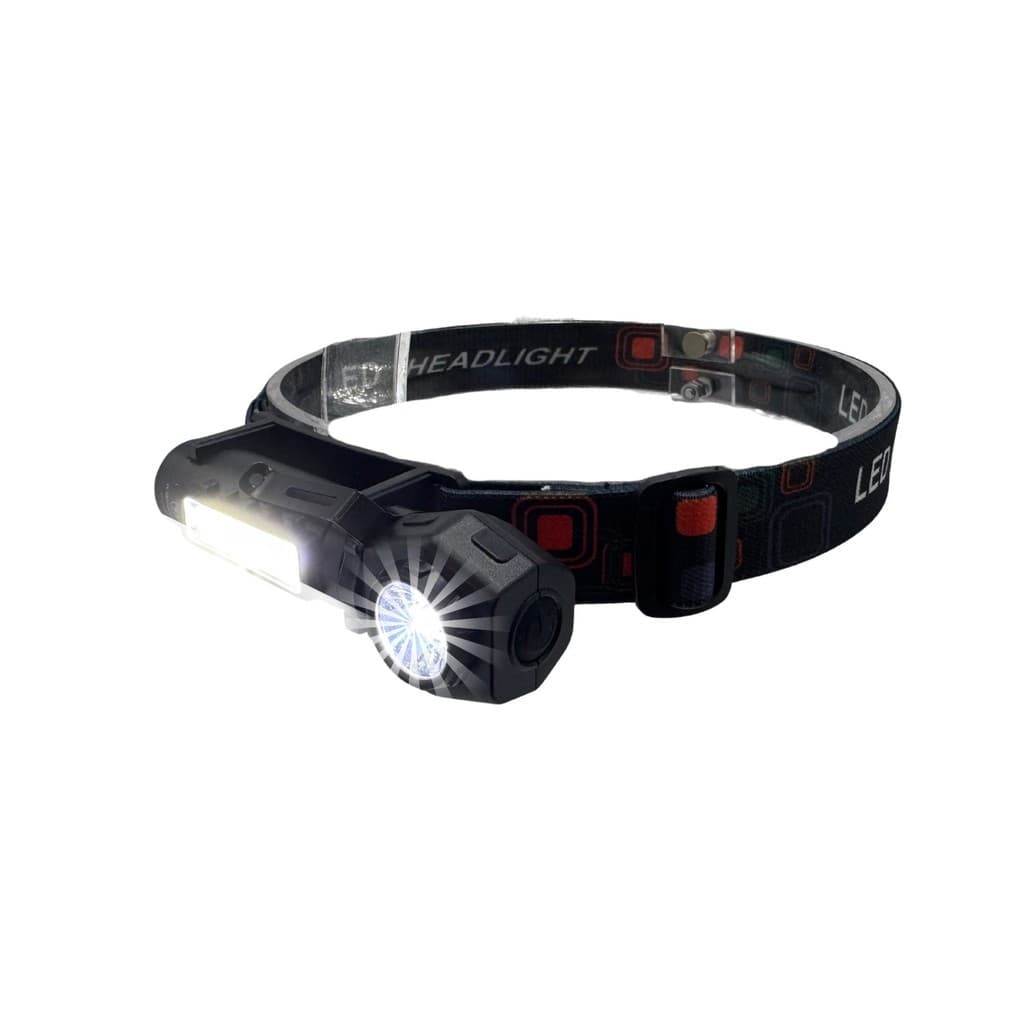 Lanterna de Cabeça LED Profissional Forte Barra de LED Super Leve Para Trilha e Camping