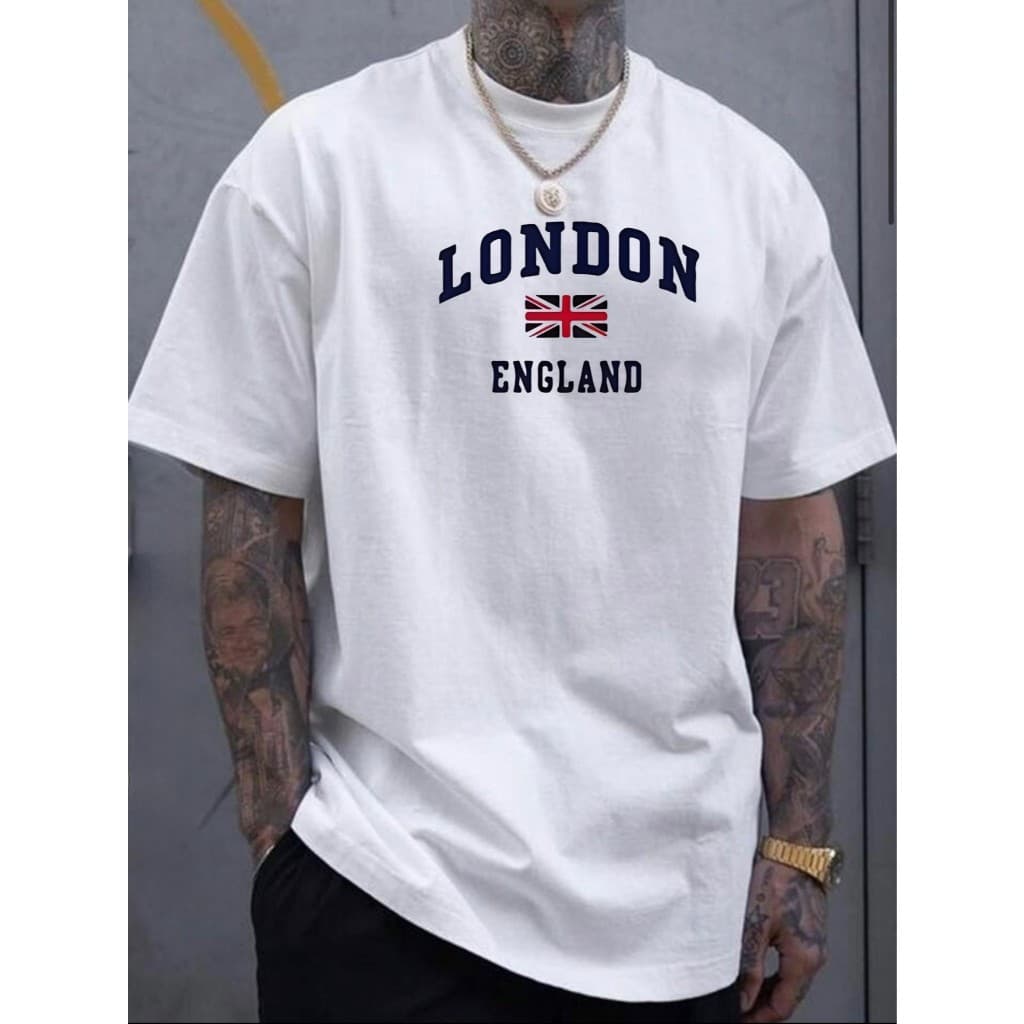 Camiseta Masculina LONDON England Camisa 100% algodão