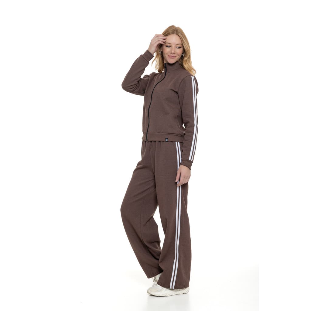 Calça Pantalona Moleton Feminina Algodão Quentinha 080389-A
