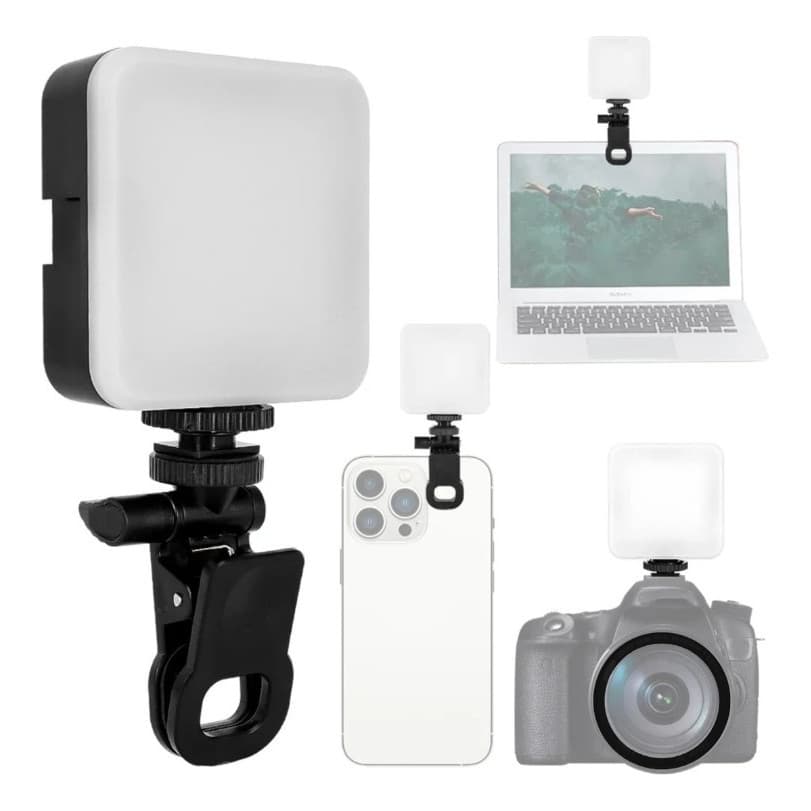 Luz Led Portátil Câmera, Celular, Notebook Luz Preenchimento