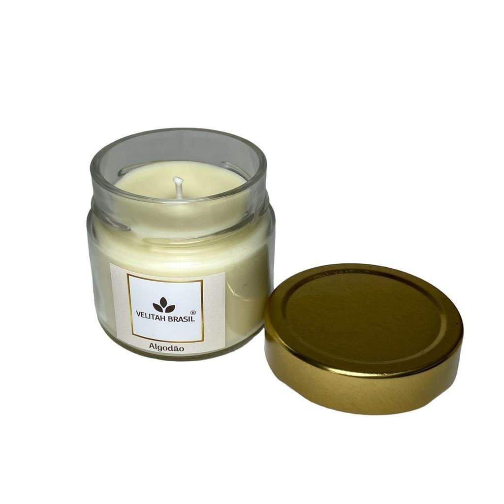 Vela Aromática Premium Algodão 140g 30h Velitah Brasil