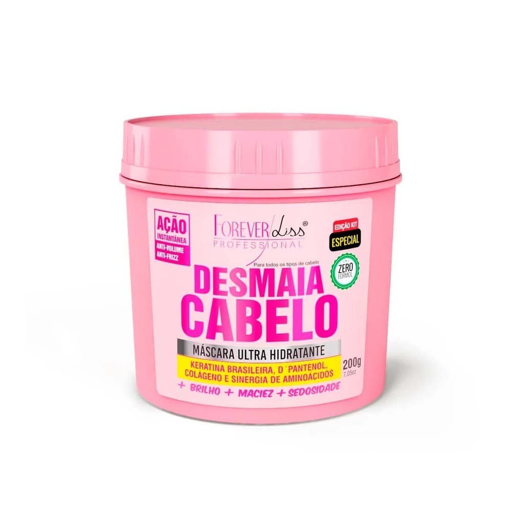Máscara Ultra Hidratante Desmaia Cabelo Forever Liss 200g