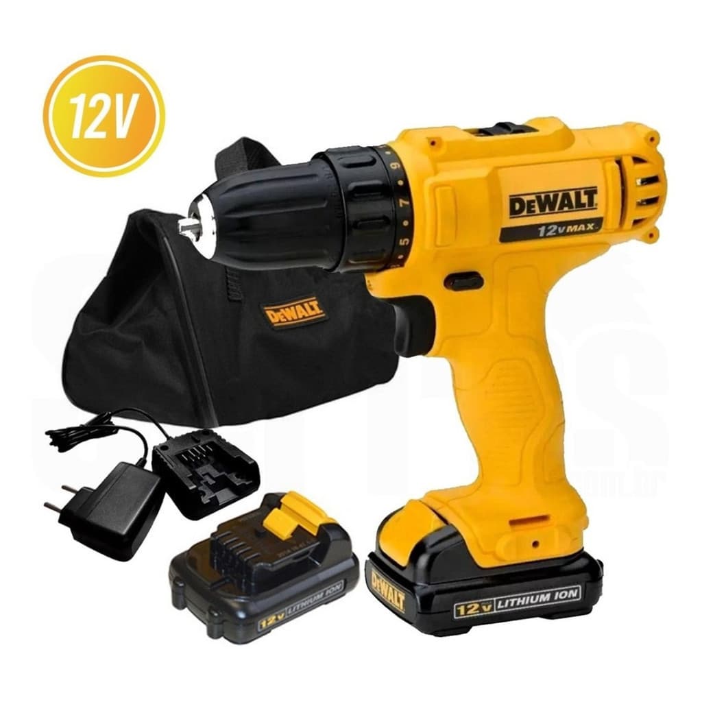 Parafusadeira/Furadeira 3/8" Bateria 12v Dewalt Dcd700c2br
