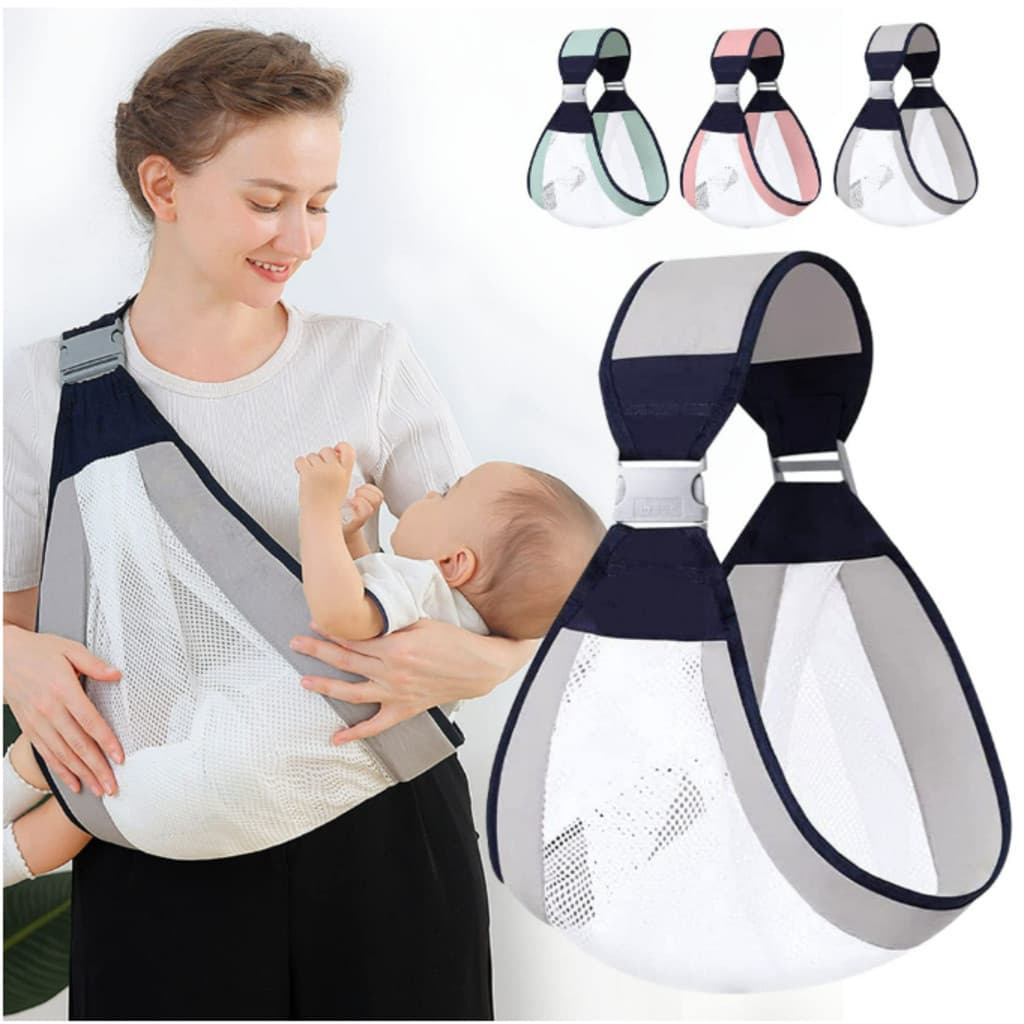 Canguru Envoltório Sling Bebê Um Ombro Ergonômico Portátil Respirável Poliéster Infantil Portador De Viagem Passeio