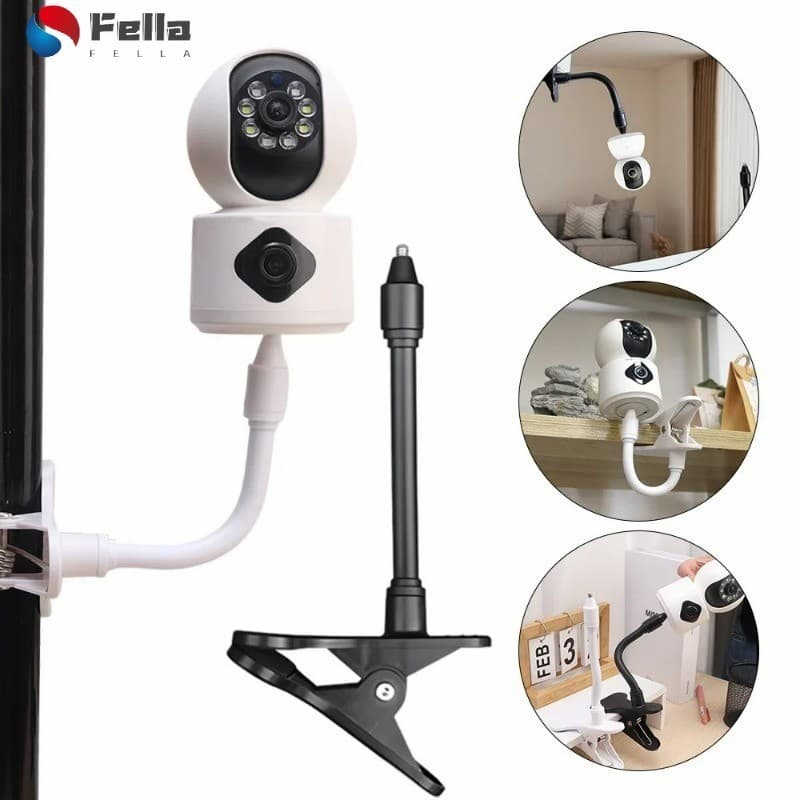 Clipe De Suporte De Monitor Dobrável Universal-Kit De Montagem Flexível Para Em Câmera-Sem Perfurações Webcam-Braçadeira