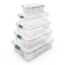 CAIXA ORGANIZADORA TRANSPARENTE 1,5L / 2,5L / 3L / 6L / 10L / 12L / 17L / 20L unidade