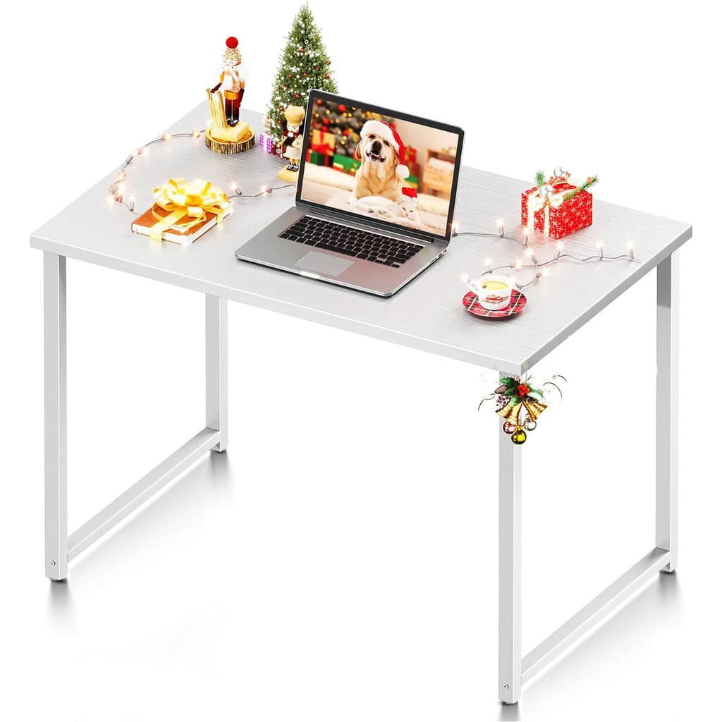 Mesa Escrivaninha MDF Branca Industrial 70 CM Moderna Home Office Quarto Estudo Computador Notebook