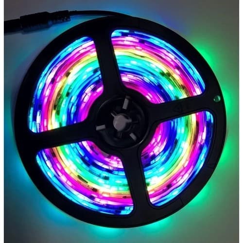 Fita Led Automaticá RGB 150 Led A prova de água WS2811 Sanca Som Automotivo 12V