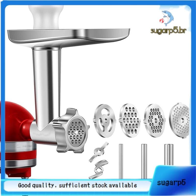 1 Conjunto De Acessório De Moedor De Alimentos De Metal Para Misturadores De Suporte KitchenAid , Carne Incluído